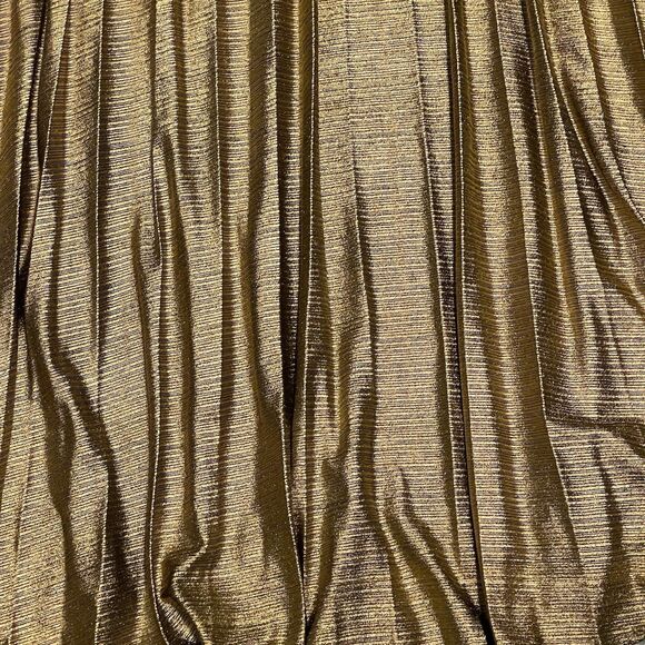 Time And Tru Womens Skirt Sz Large Sz 12-14 Midi Metallic Pleated Fall Autumn - Picture 5 of 10